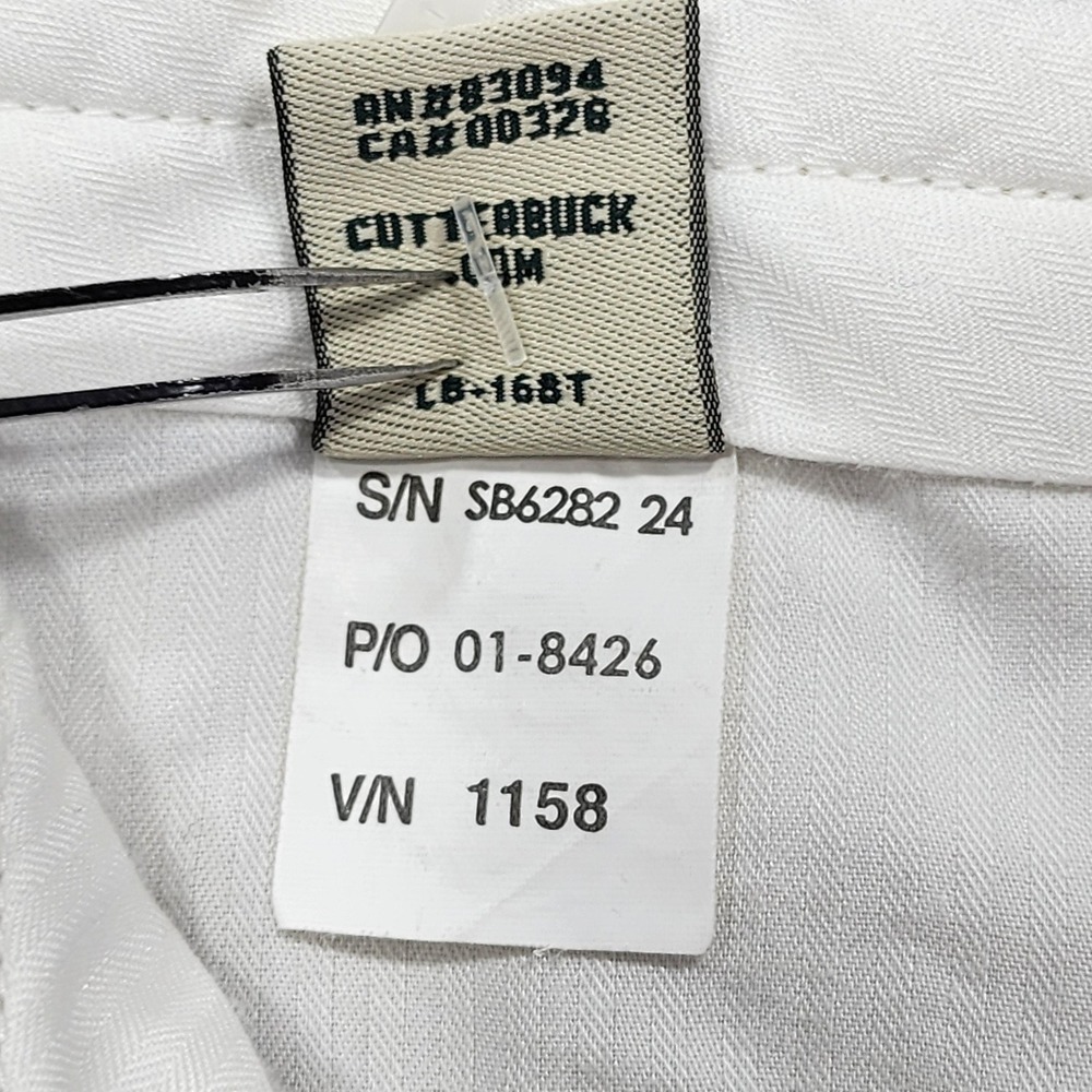 Cutter & Buck Shorts Mens 34 Beige Pleated Chino 10 Inseam Golf Casual Summer - Picture 5 of 12